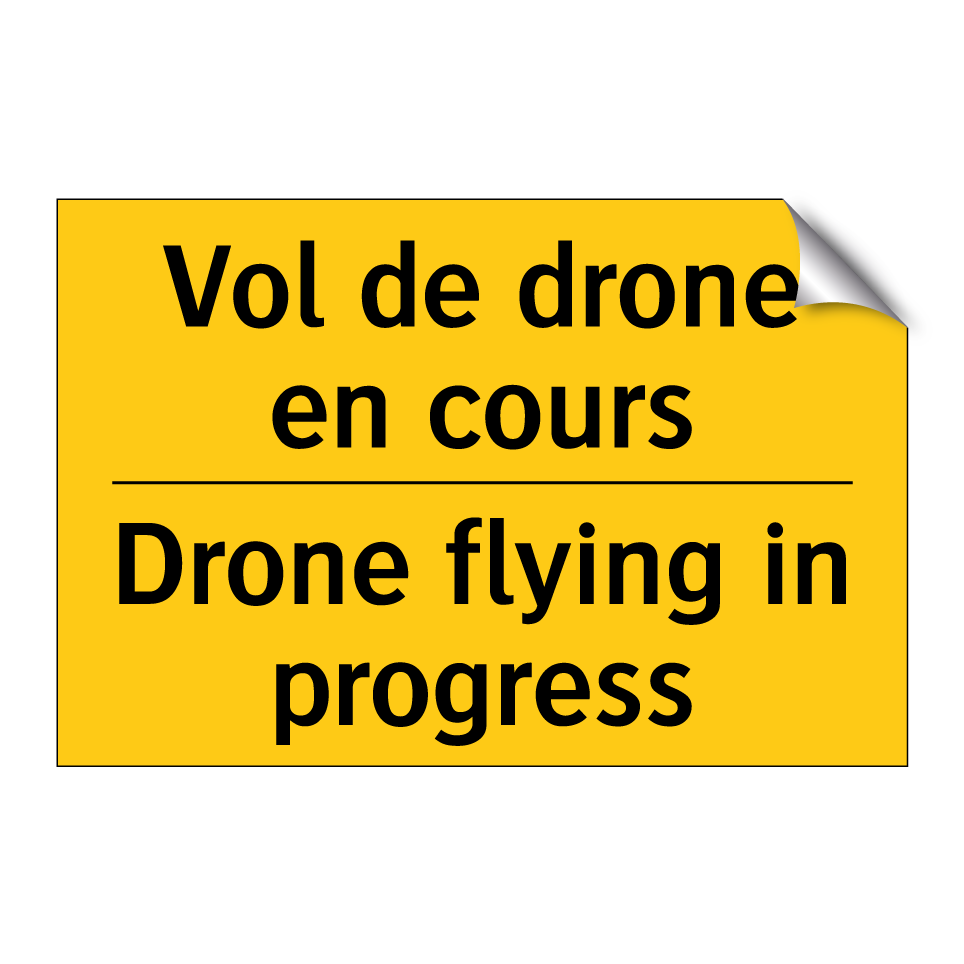 Vol de drone en cours - Drone flying in progress