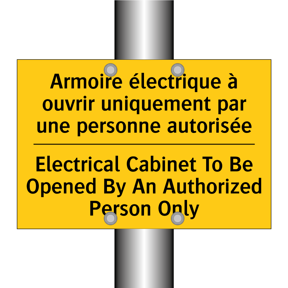 Armoire électrique à ouvrir uniquement /.../ - Electrical Cabinet To Be Opened /.../
