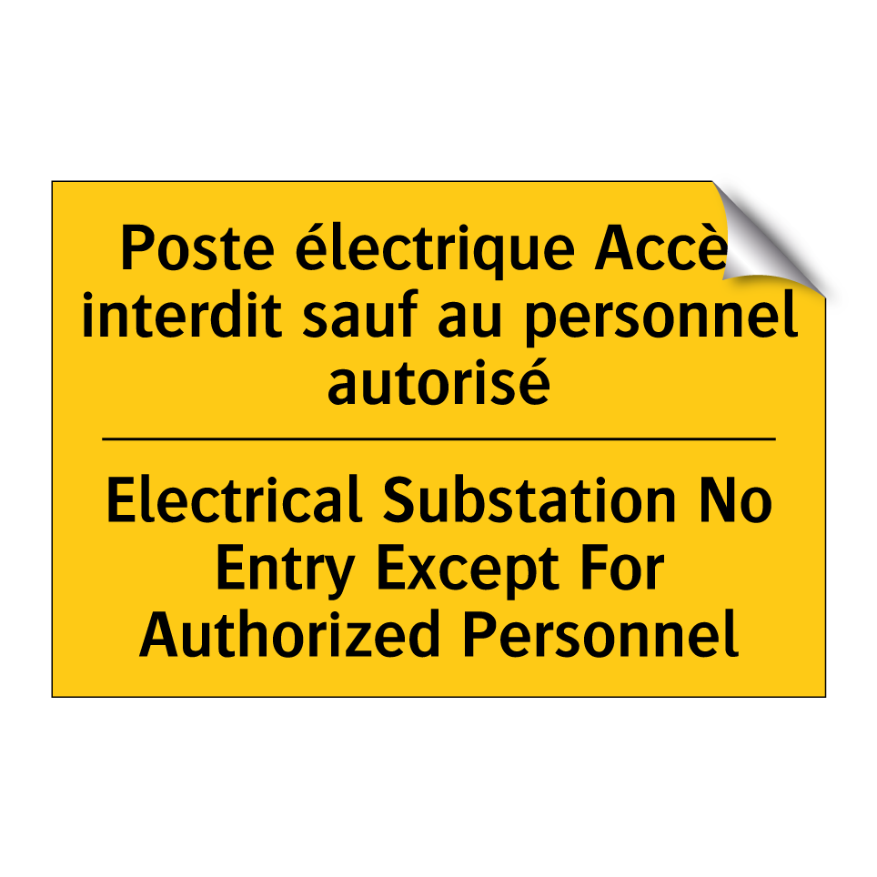 Poste électrique Accès interdit /.../ - Electrical Substation No Entry /.../