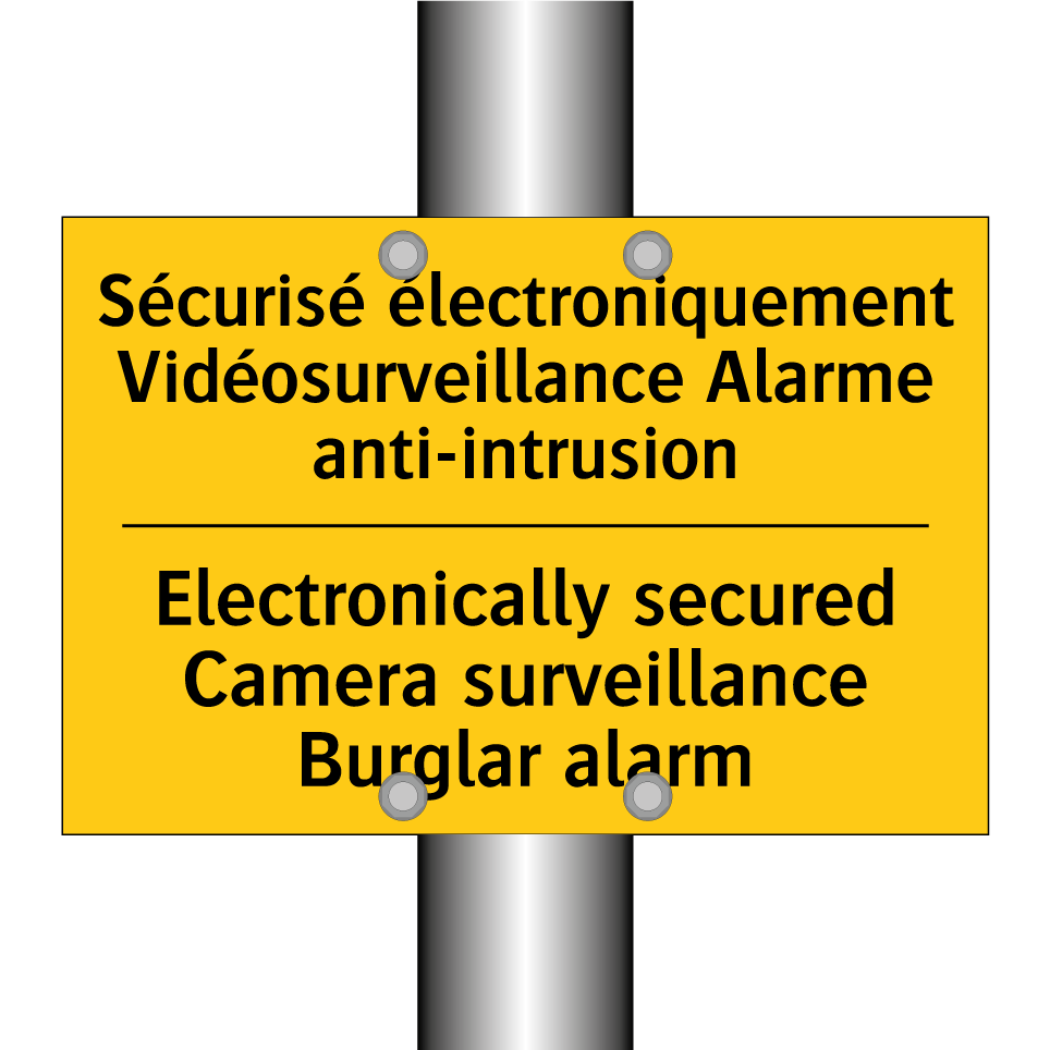 Sécurisé électroniquement Vidéosurveillance /.../ - Electronically secured Camera /.../