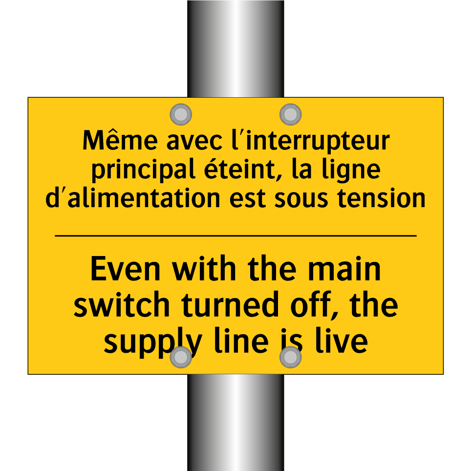 Même avec l'interrupteur principal /.../ - Even with the main switch turned /.../