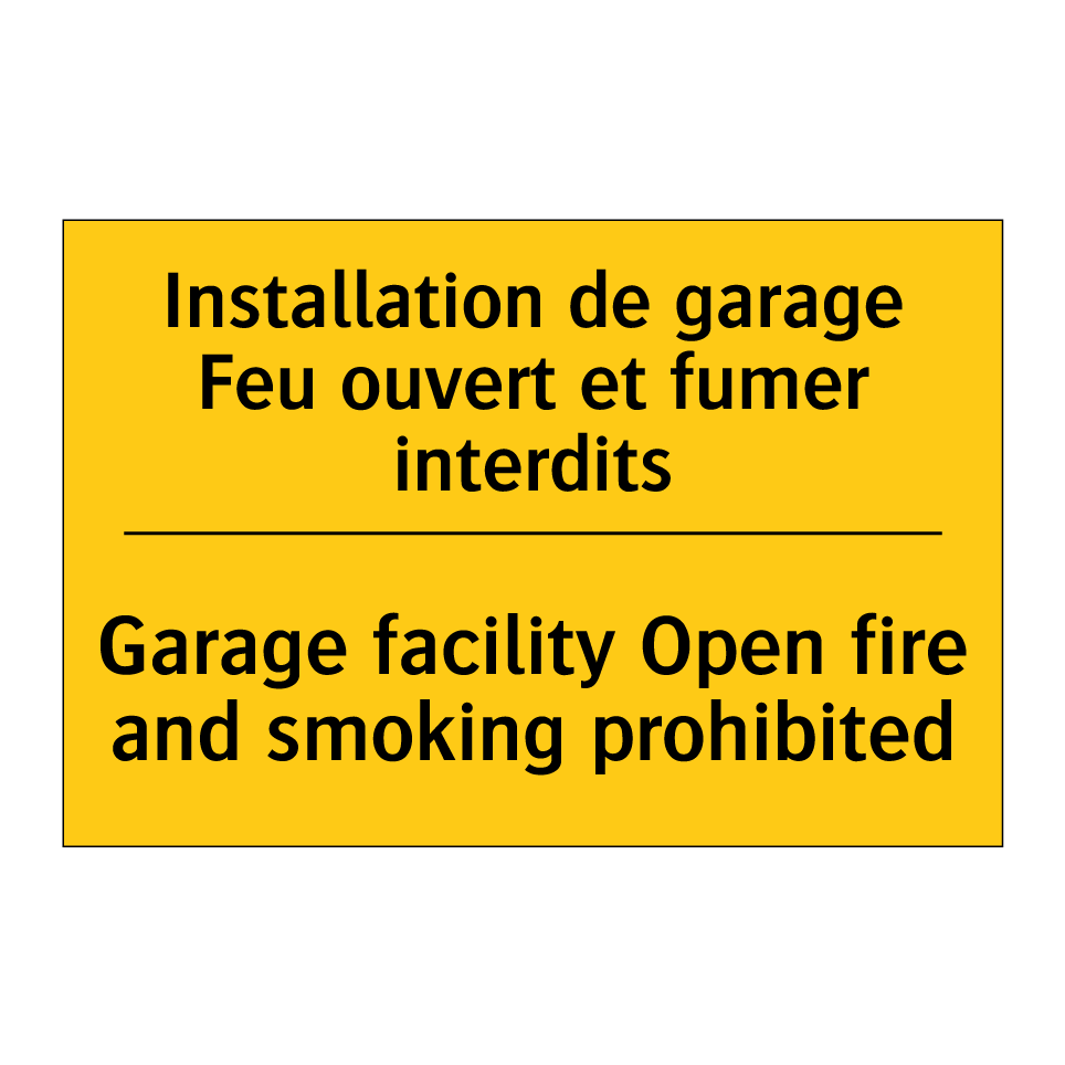 Installation de garage Feu ouvert /.../ - Garage facility Open fire and /.../