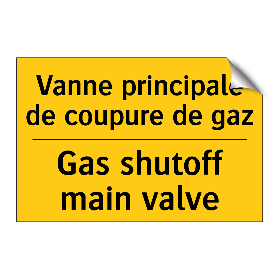 Vanne principale de coupure de /.../ - Gas shutoff main valve