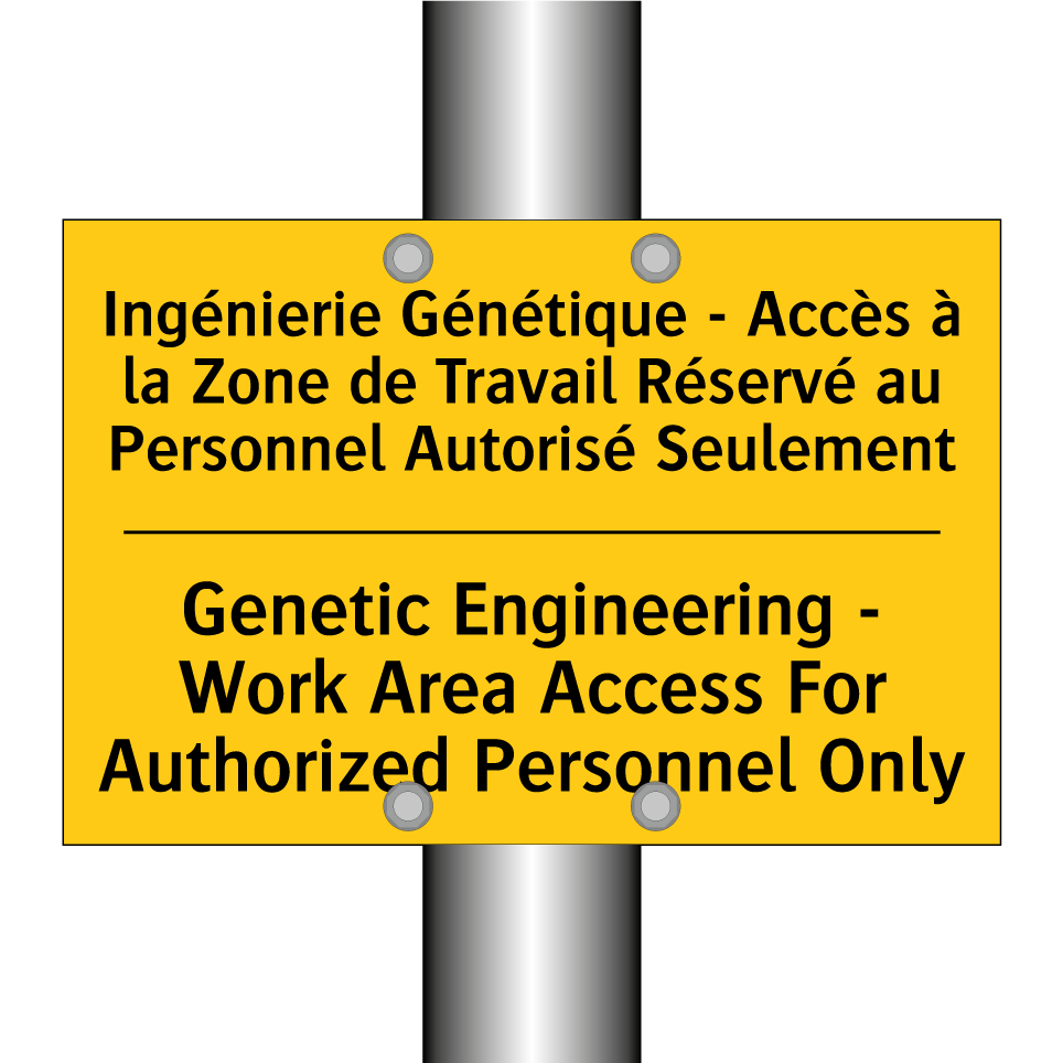 Ingénierie Génétique - Accès à /.../ - Genetic Engineering - Work Area /.../