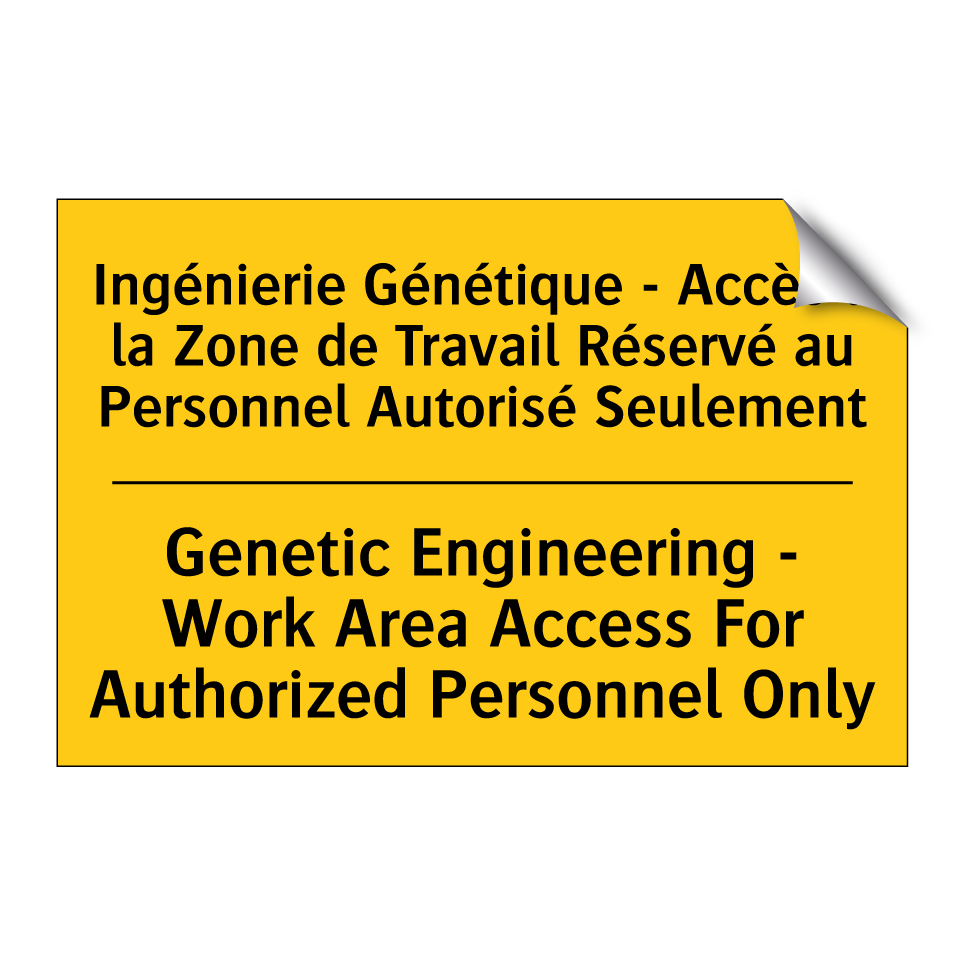 Ingénierie Génétique - Accès à /.../ - Genetic Engineering - Work Area /.../