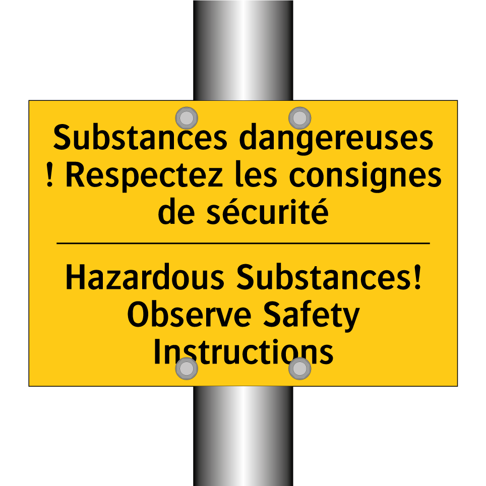 Substances dangereuses ! Respectez /.../ - Hazardous Substances! Observe /.../