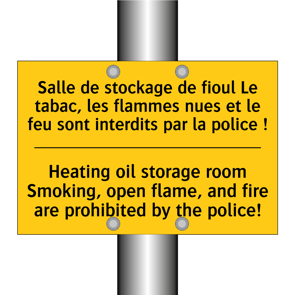 Salle de stockage de fioul Le /.../ - Heating oil storage room Smoking, /.../