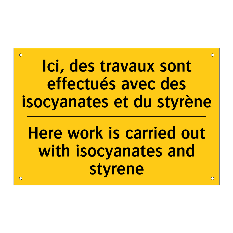 Ici, des travaux sont effectués /.../ - Here work is carried out with /.../