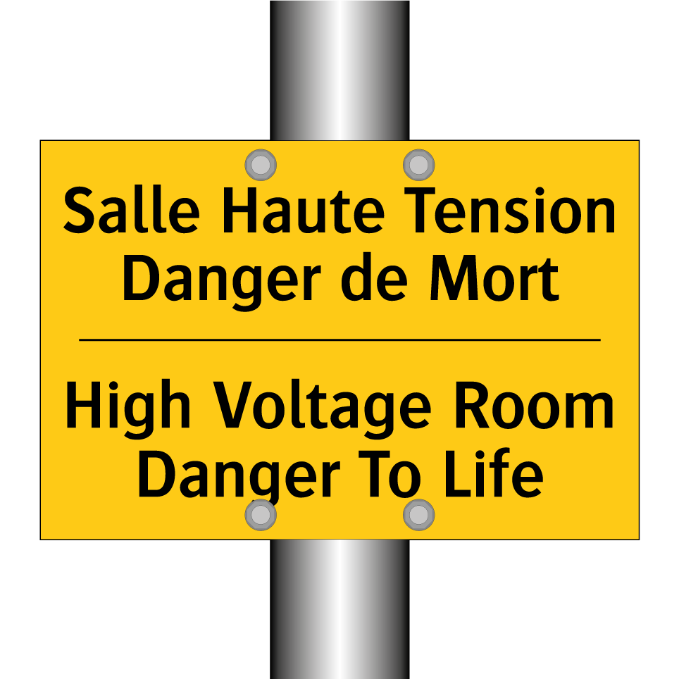 Salle Haute Tension Danger de /.../ - High Voltage Room Danger To Life /.../