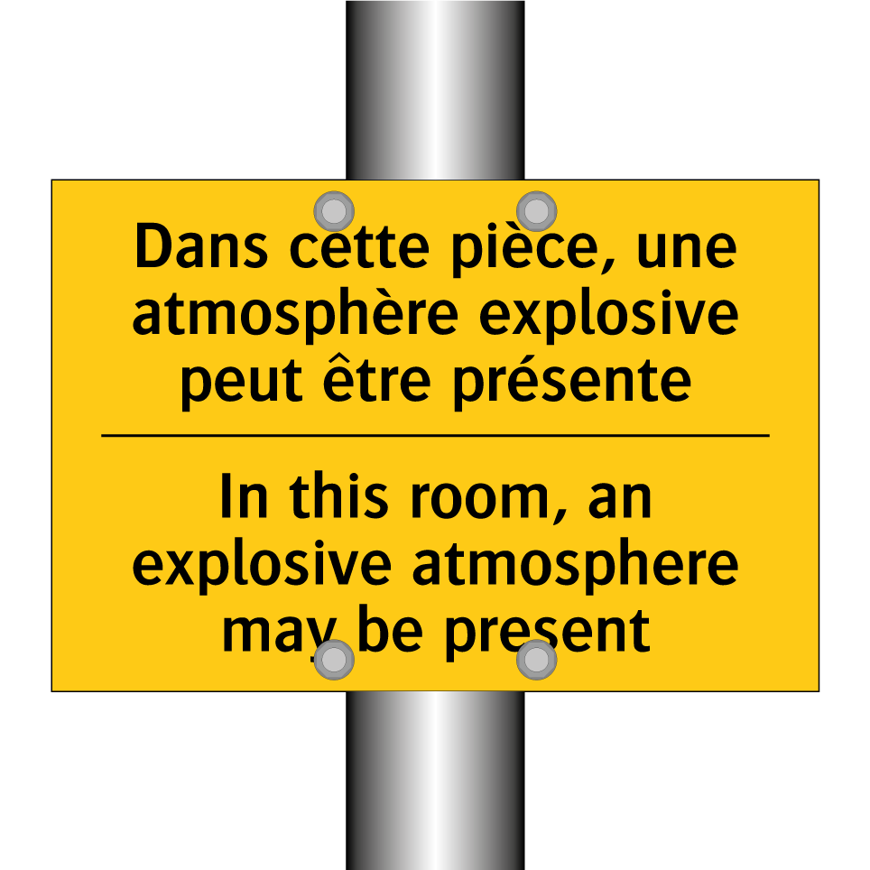 Dans cette pièce, une atmosphère /.../ - In this room, an explosive atmosphere /.../