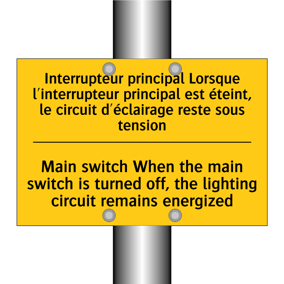 Interrupteur principal Lorsque /.../ - Main switch When the main switch /.../