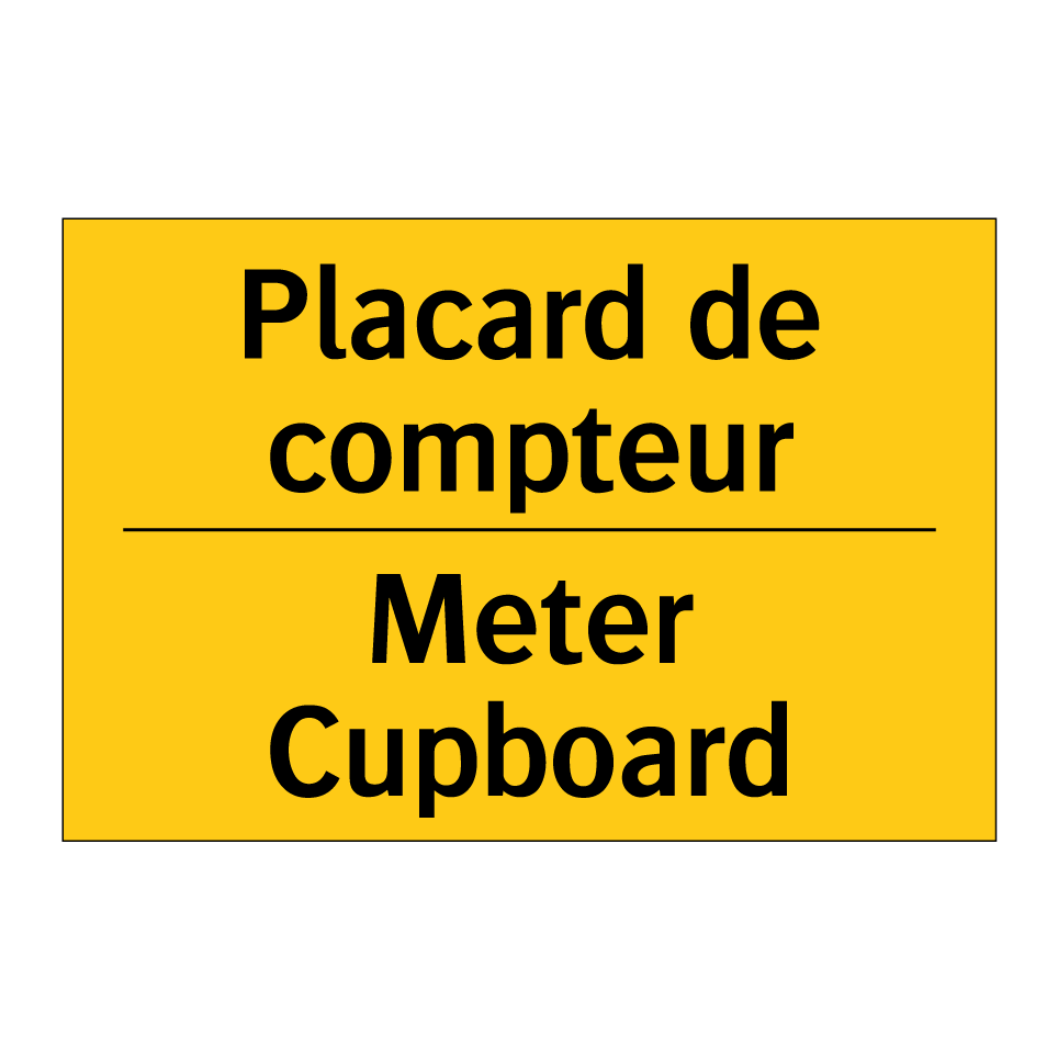 Placard de compteur - Meter Cupboard