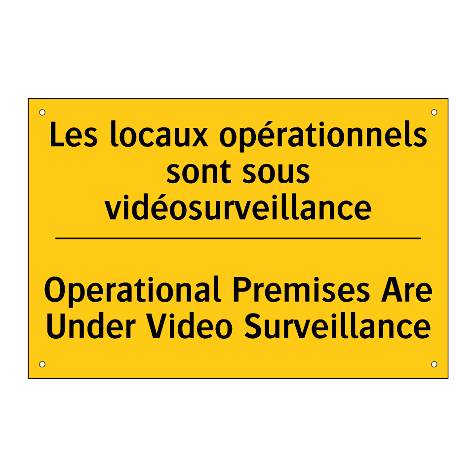 Les locaux opérationnels sont /.../ - Operational Premises Are Under /.../