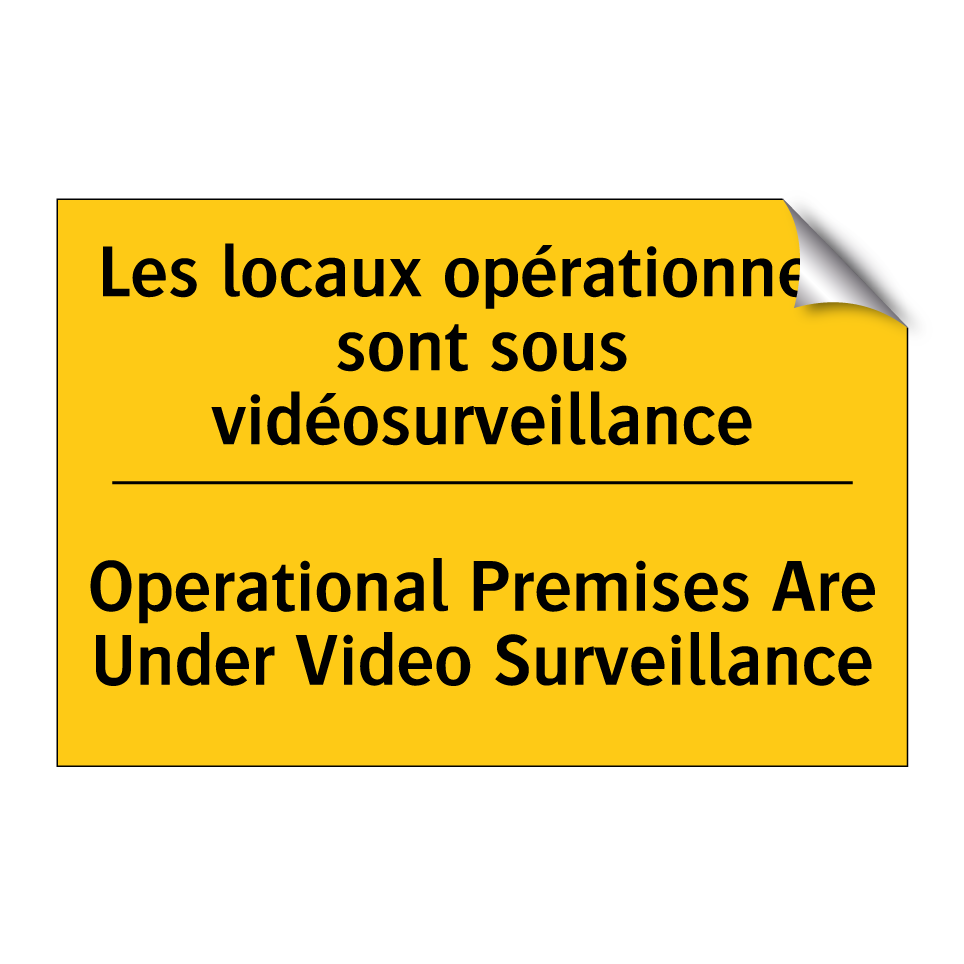Les locaux opérationnels sont /.../ - Operational Premises Are Under /.../
