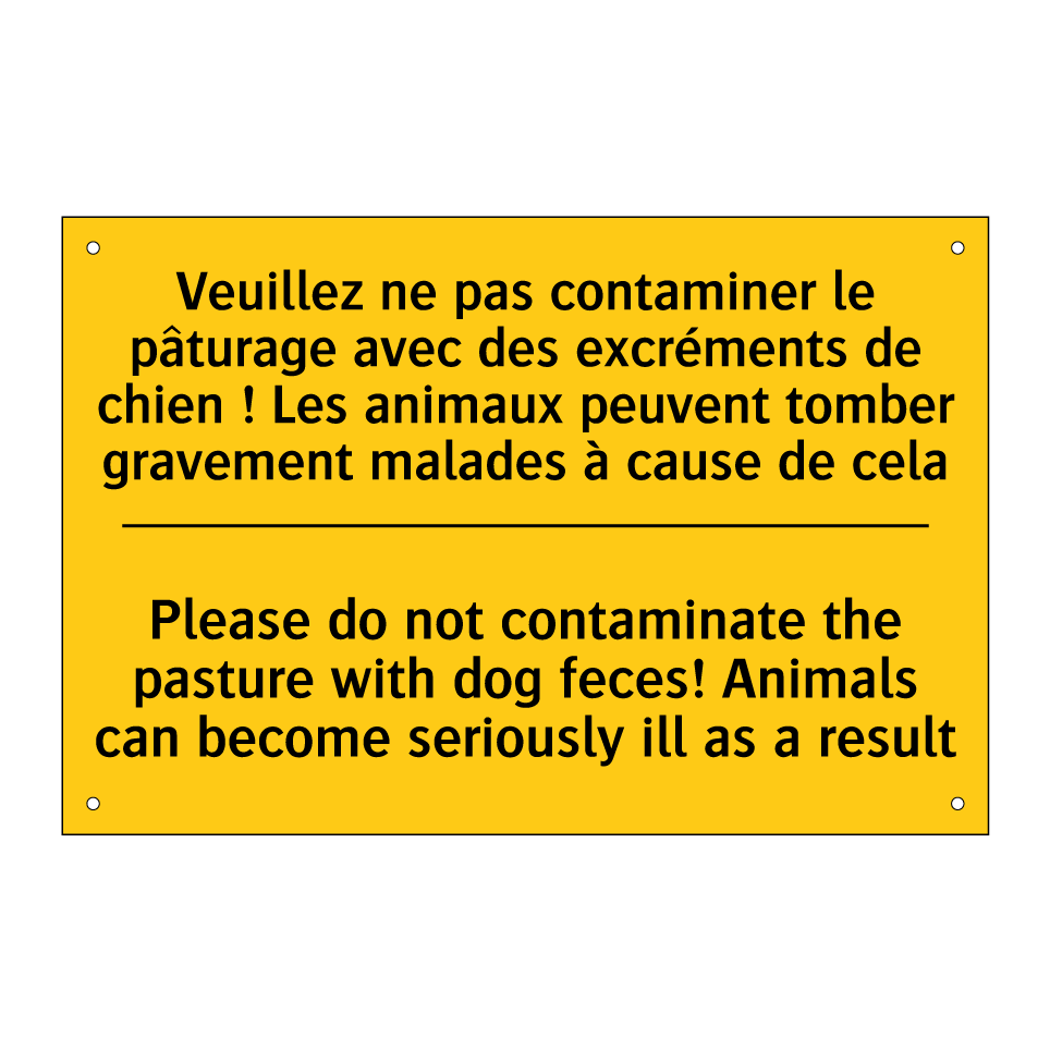 Veuillez ne pas contaminer le /.../ - Please do not contaminate the /.../