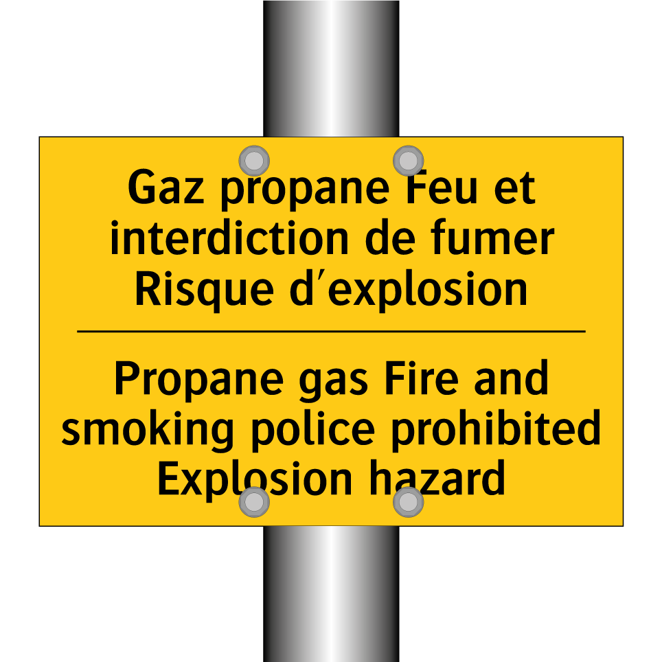 Gaz propane Feu et interdiction /.../ - Propane gas Fire and smoking police /.../