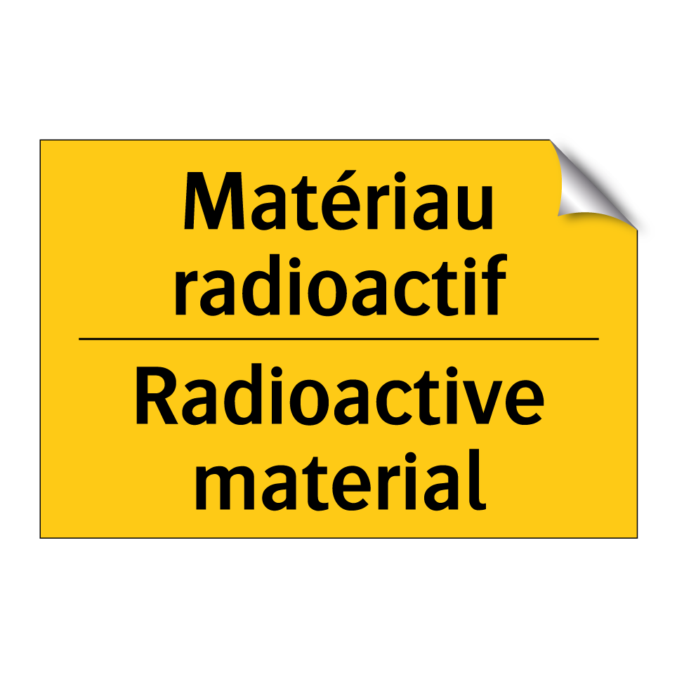 Matériau radioactif - Radioactive material