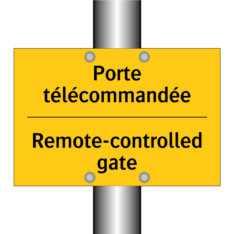 Porte télécommandée - Remote-controlled gate