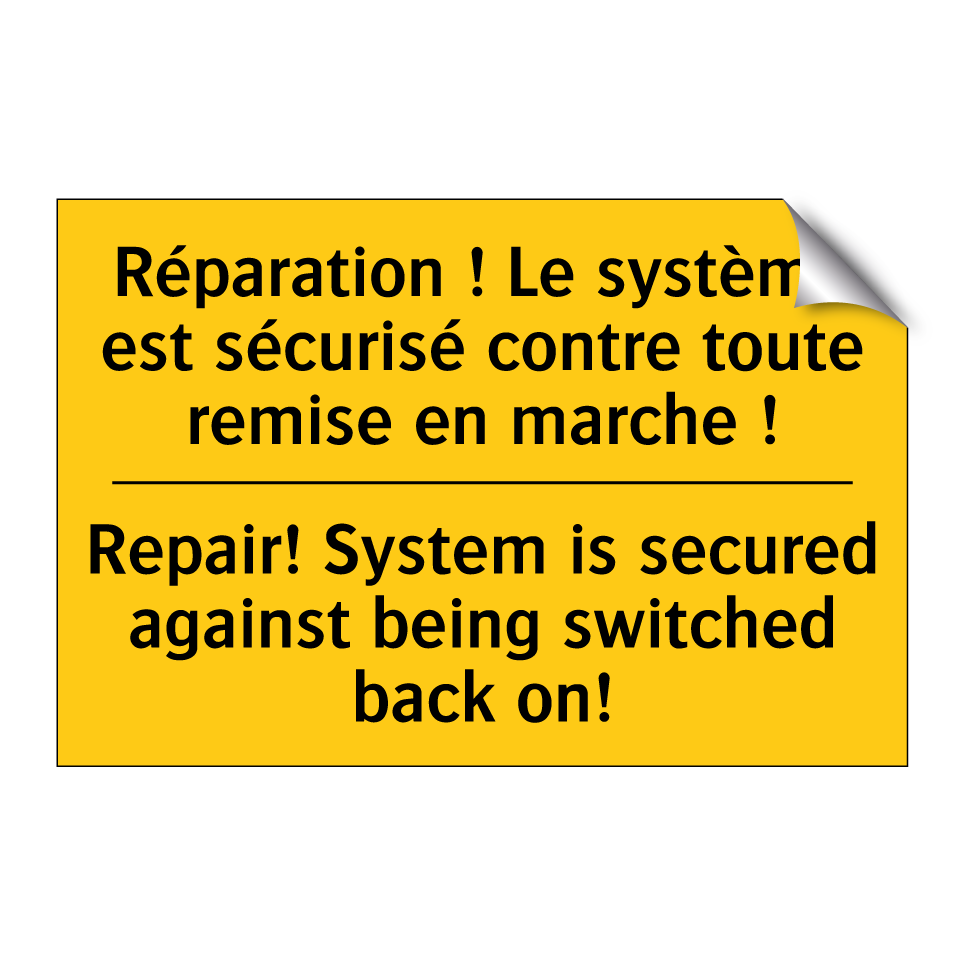 Réparation ! Le système est sécurisé /.../ - Repair! System is secured against /.../