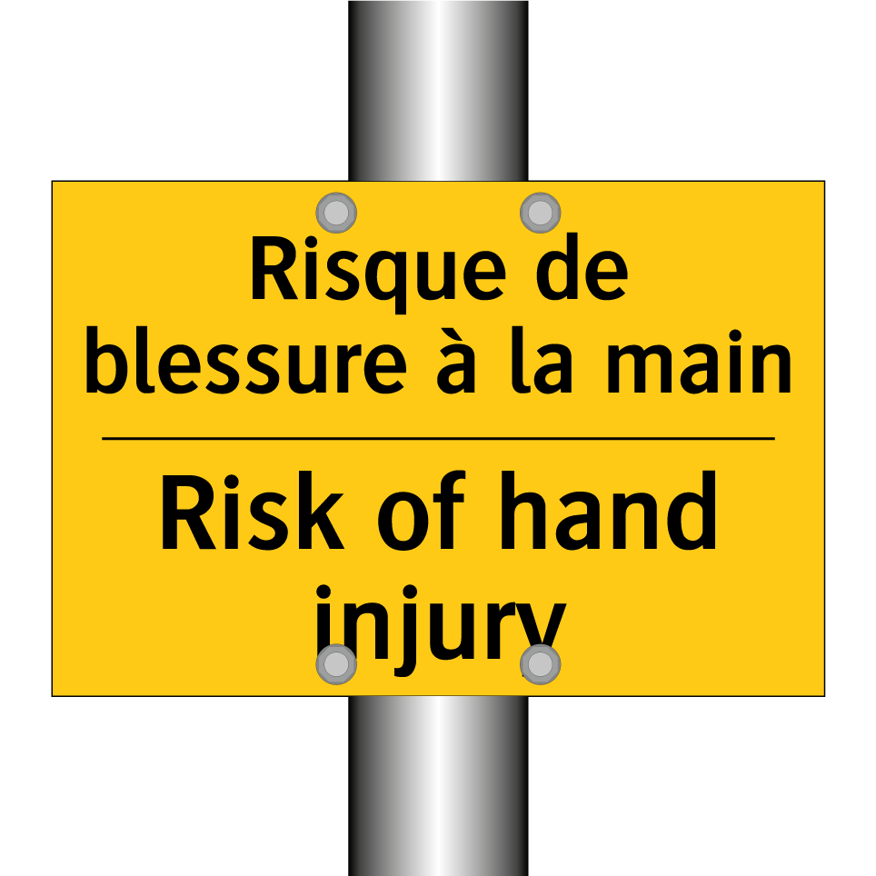 Risque de blessure à la main - Risk of hand injury