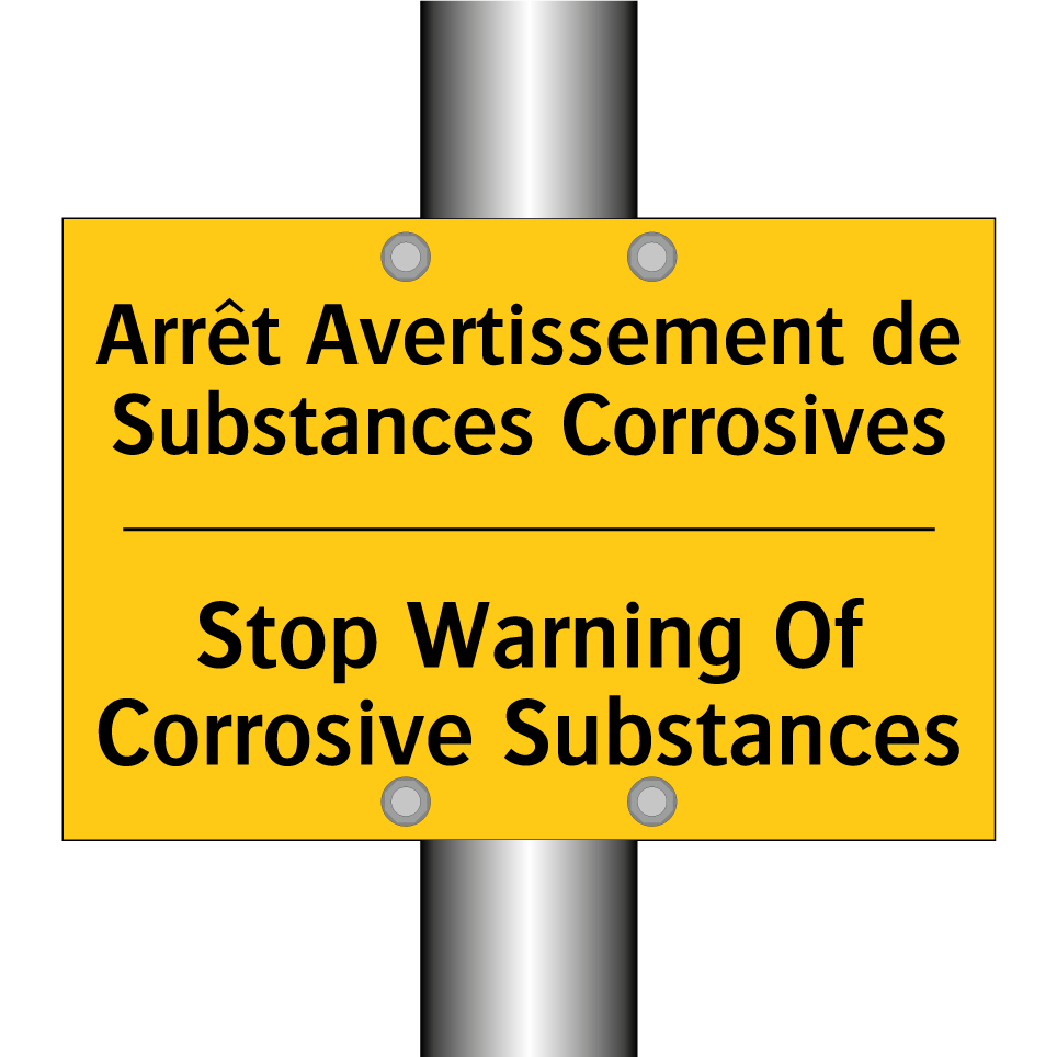 Arrêt Avertissement de Substances /.../ - Stop Warning Of Corrosive Substances /.../