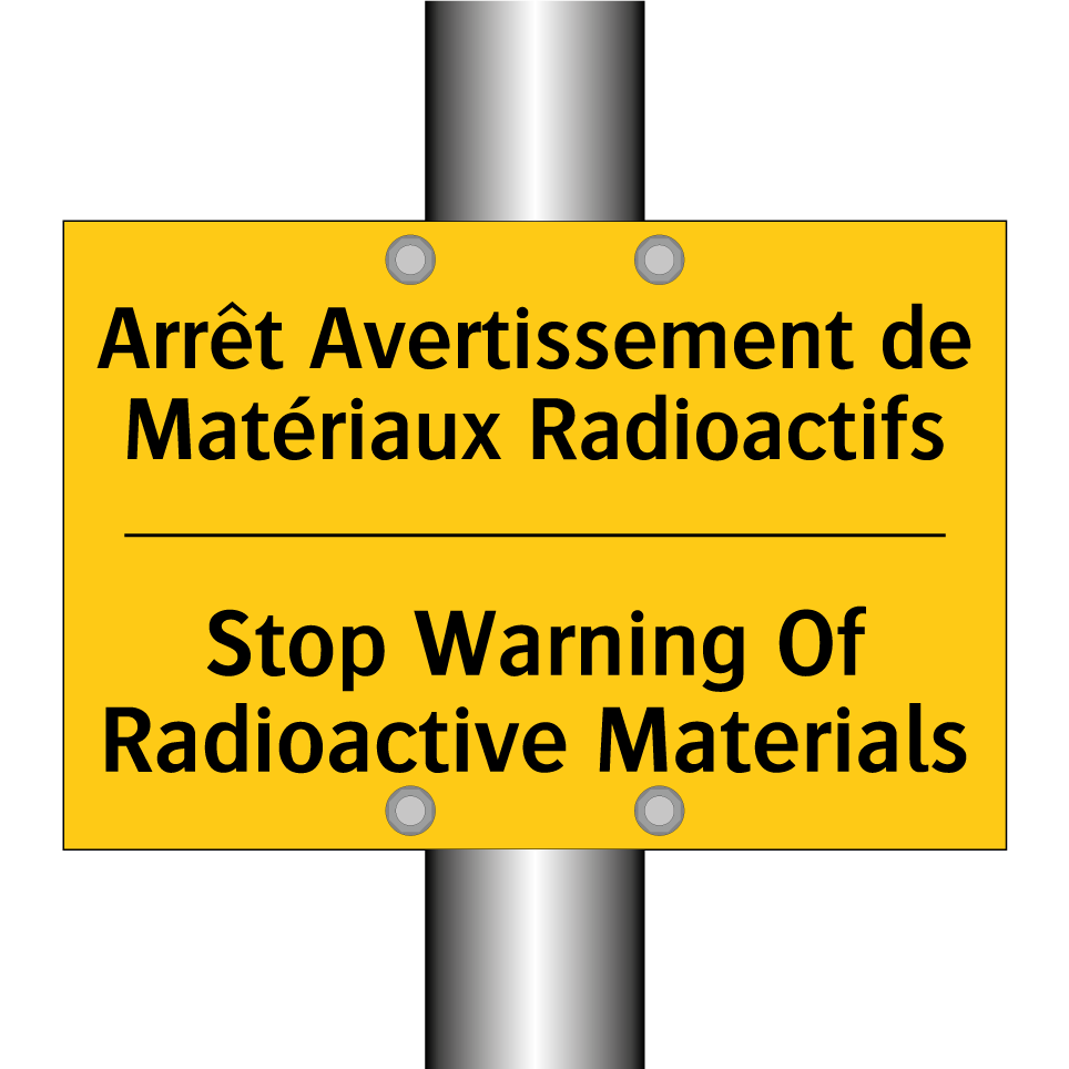 Arrêt Avertissement de Matériaux /.../ - Stop Warning Of Radioactive Materials /.../