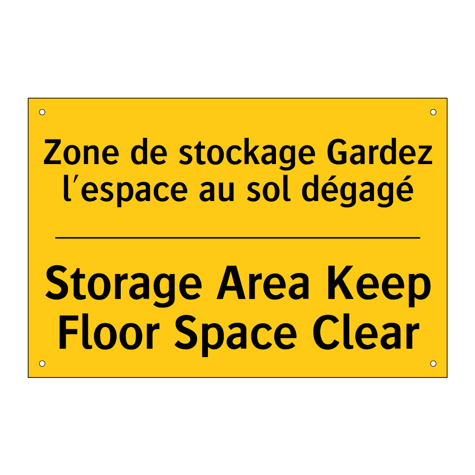 Zone de stockage Gardez l'espace /.../ - Storage Area Keep Floor Space /.../