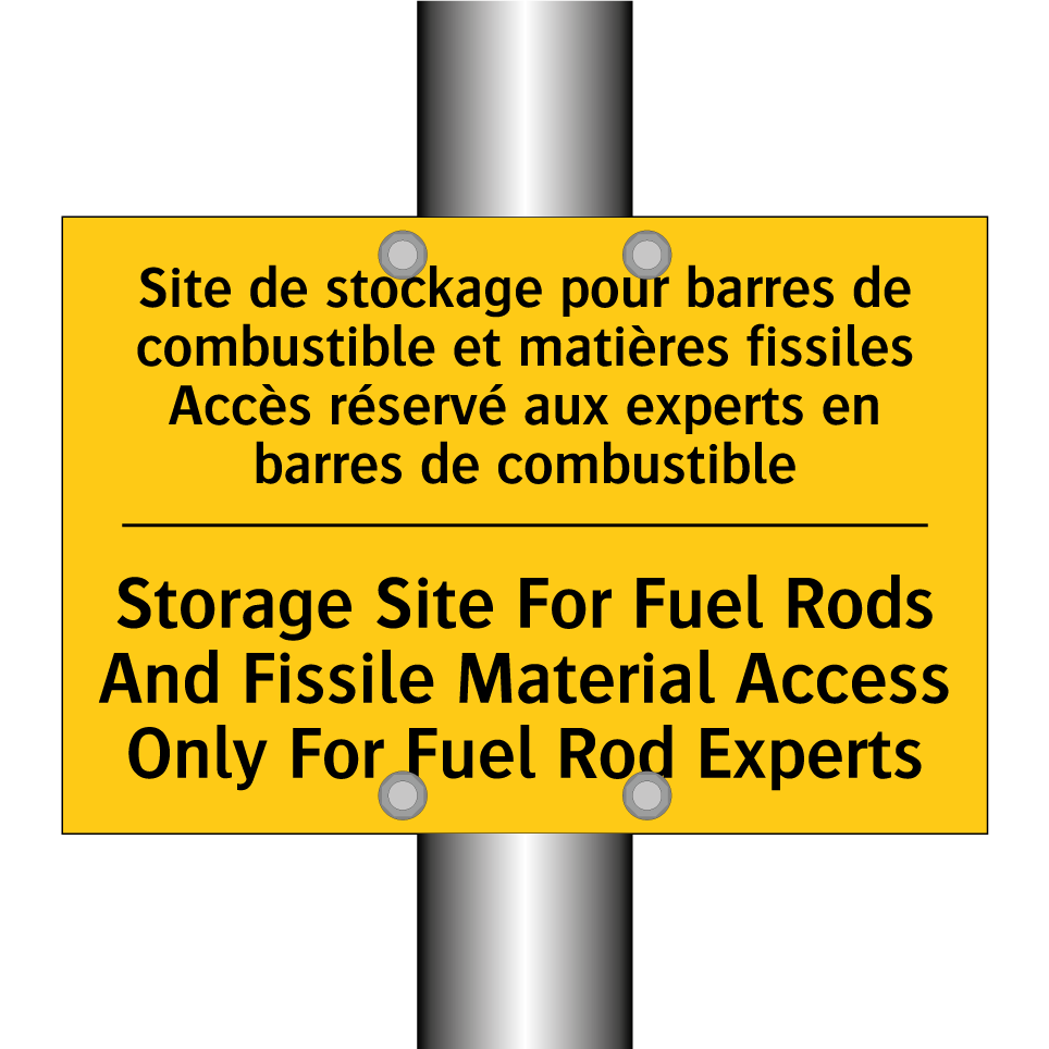 Site de stockage pour barres de /.../ - Storage Site For Fuel Rods And /.../