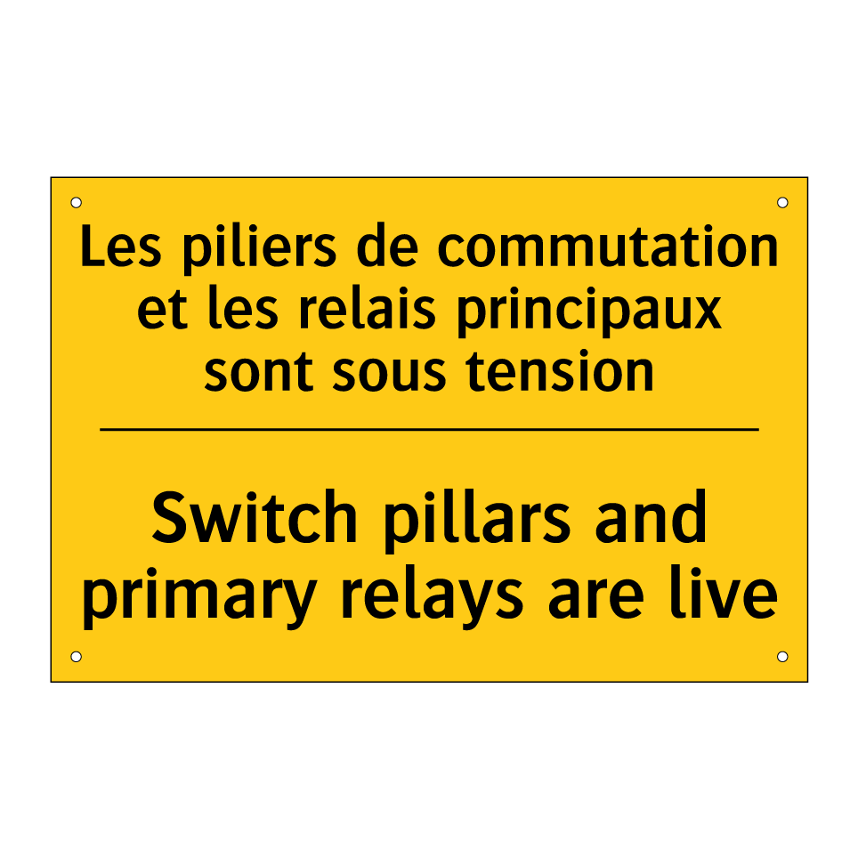 Les piliers de commutation et /.../ - Switch pillars and primary relays /.../