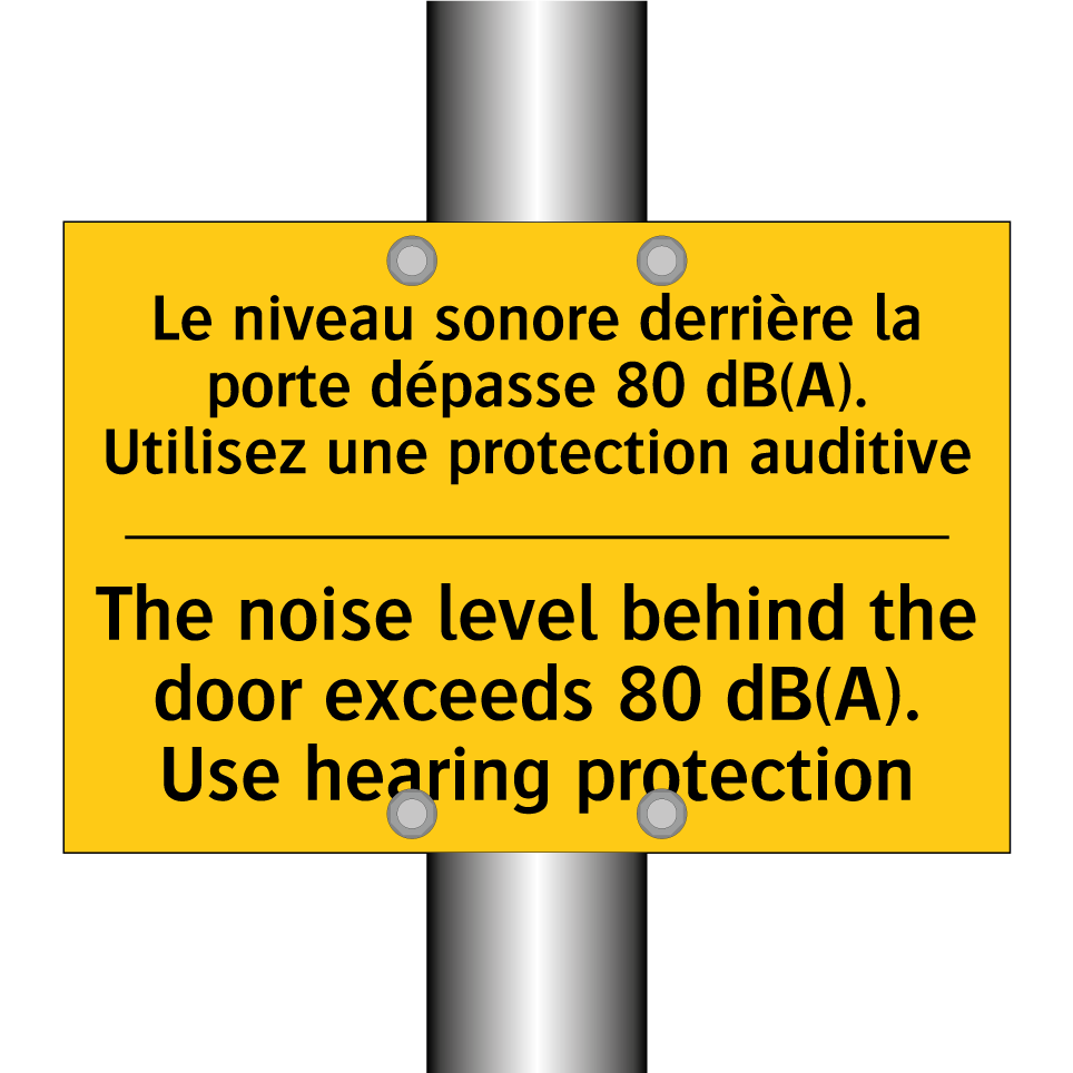 Le niveau sonore derrière la porte /.../ - The noise level behind the door /.../