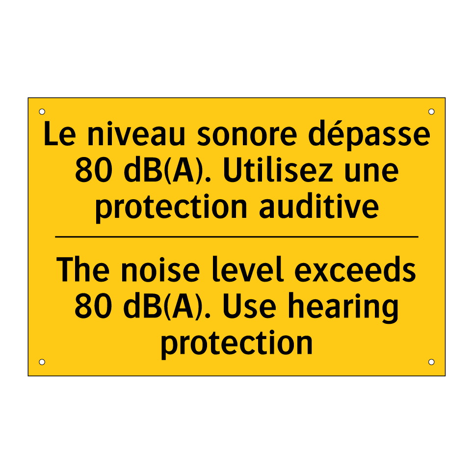 Le niveau sonore dépasse 80 dB(A). /.../ - The noise level exceeds 80 dB(A). /.../