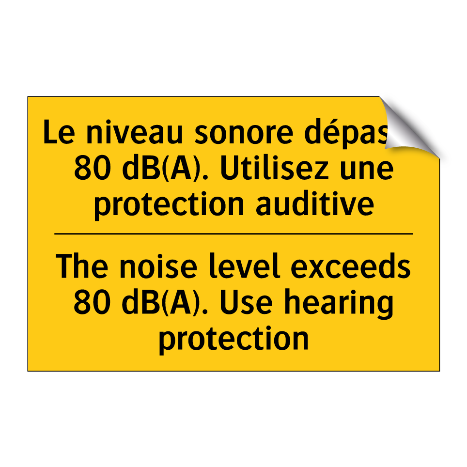 Le niveau sonore dépasse 80 dB(A). /.../ - The noise level exceeds 80 dB(A). /.../