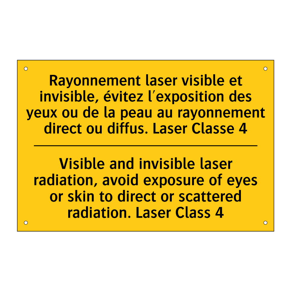 Rayonnement laser visible et invisible, /.../ - Visible and invisible laser radiation, /.../