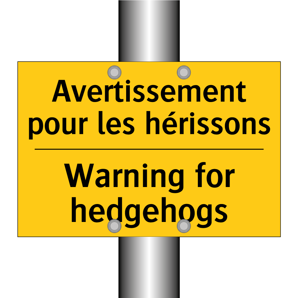 Avertissement pour les hérissons /.../ - Warning for hedgehogs