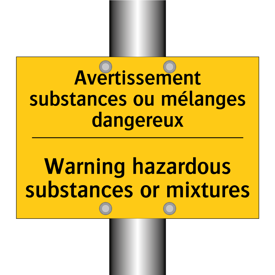 Avertissement substances ou mélanges /.../ - Warning hazardous substances or /.../