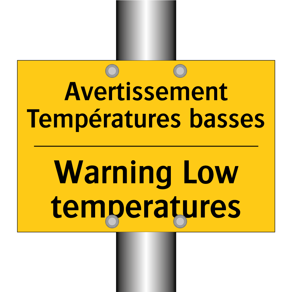 Avertissement Températures basses /.../ - Warning Low temperatures