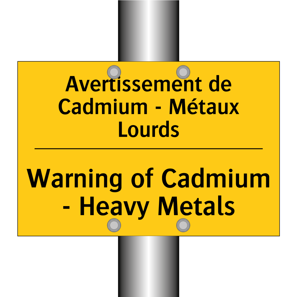 Avertissement de Cadmium - Métaux /.../ - Warning of Cadmium - Heavy Metals /.../
