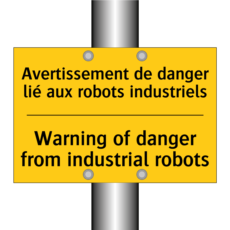 Avertissement de danger lié aux /.../ - Warning of danger from industrial /.../