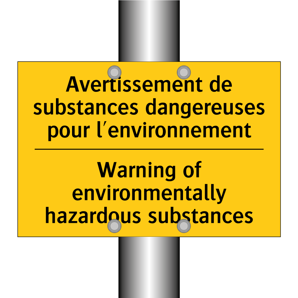 Avertissement de substances dangereuses /.../ - Warning of environmentally hazardous /.../