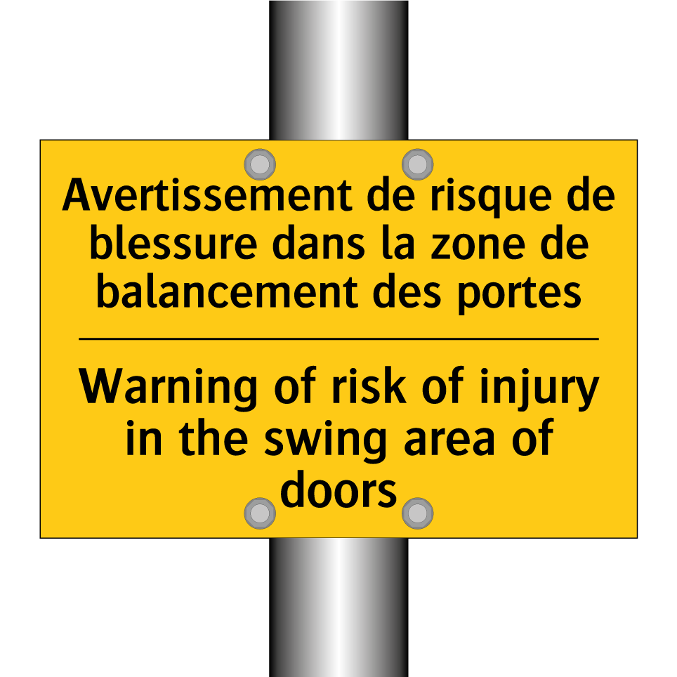 Avertissement de risque de blessure /.../ - Warning of risk of injury in the /.../