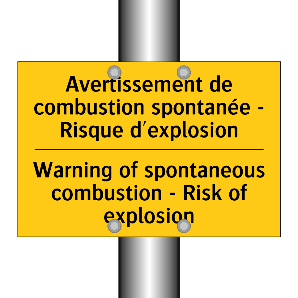 Avertissement de combustion spontanée /.../ - Warning of spontaneous combustion /.../