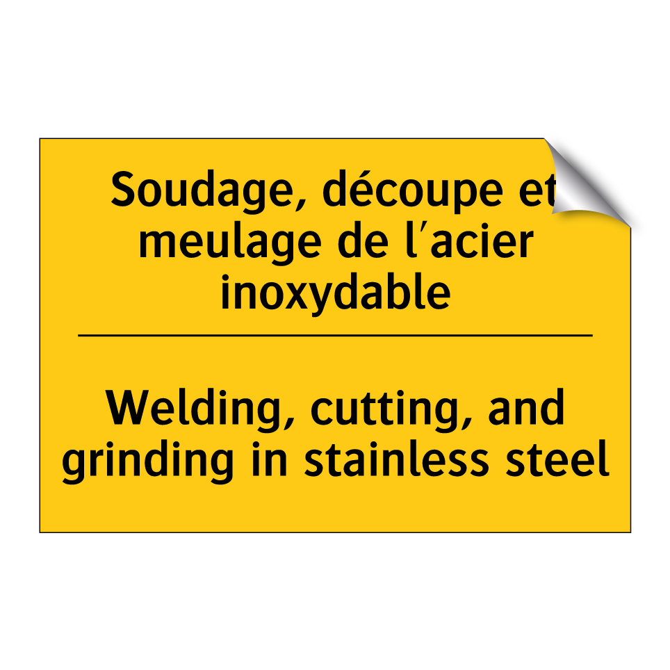 Soudage, découpe et meulage de /.../ - Welding, cutting, and grinding /.../