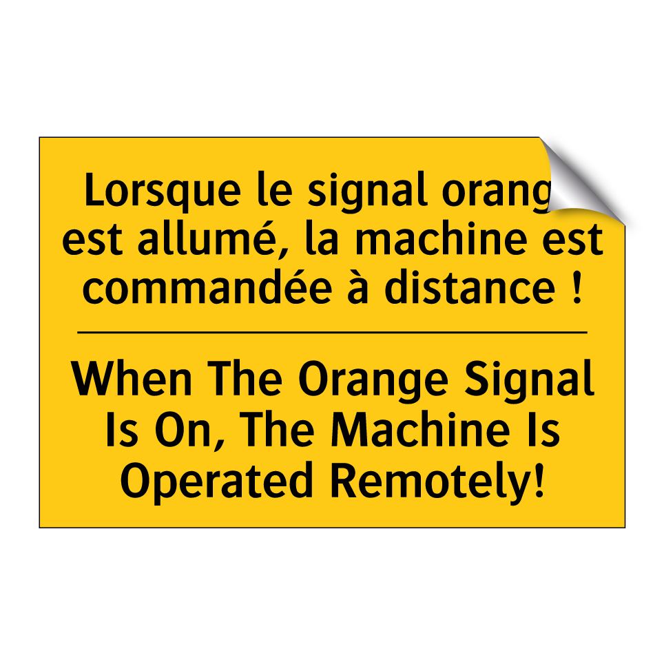 Lorsque le signal orange est allumé, /.../ - When The Orange Signal Is On, /.../