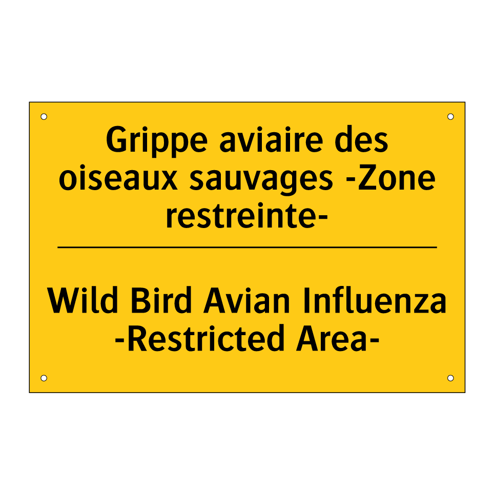 Grippe aviaire des oiseaux sauvages /.../ - Wild Bird Avian Influenza -Restricted /.../