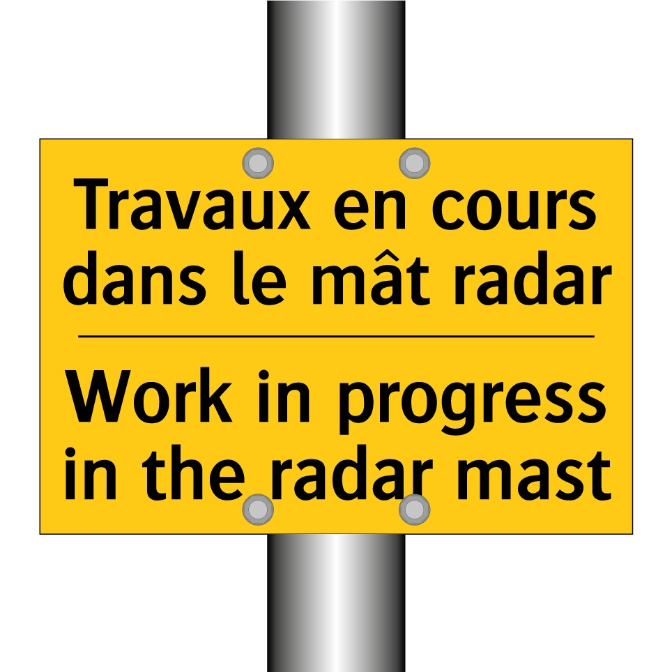 Travaux en cours dans le mât radar /.../ - Work in progress in the radar /.../