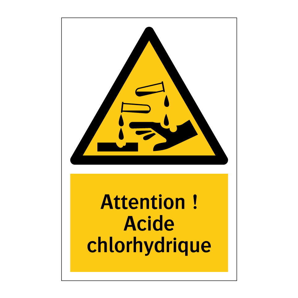 Attention ! Acide chlorhydrique