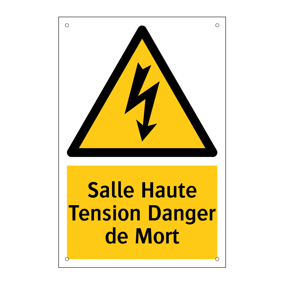 Salle Haute Tension Danger de Mort