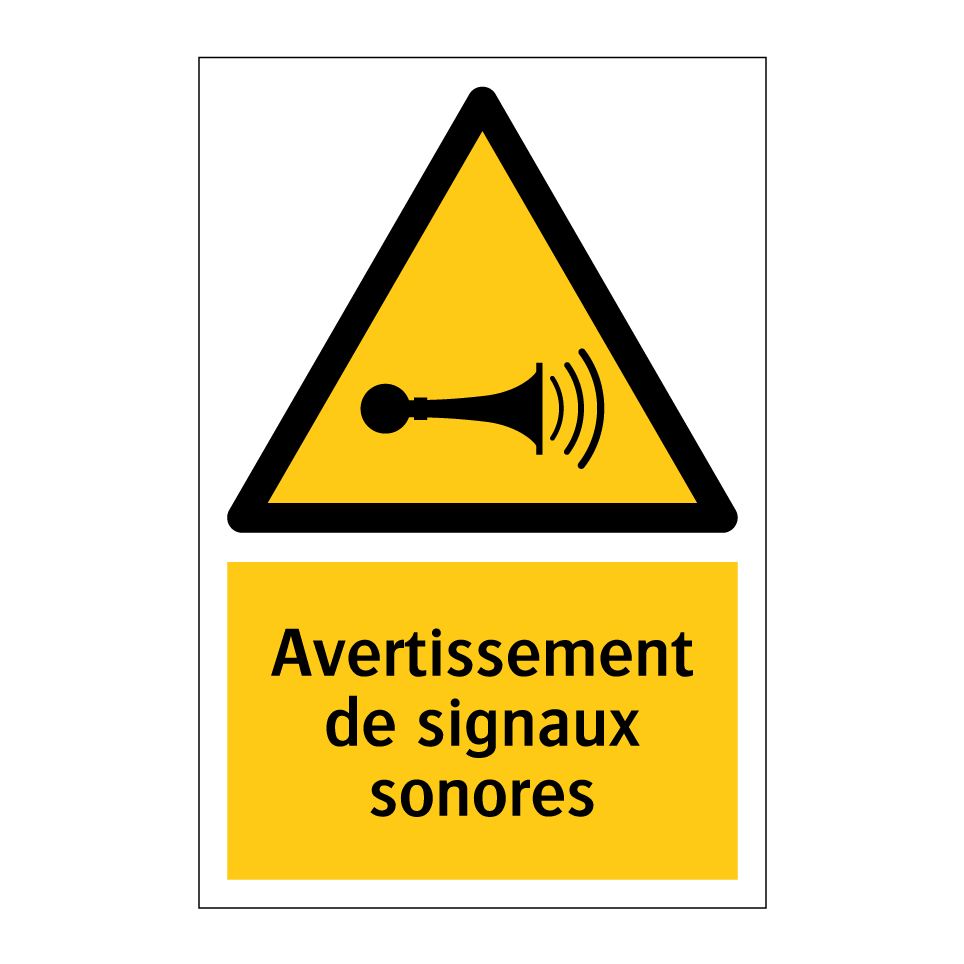 Avertissement de signaux sonores
