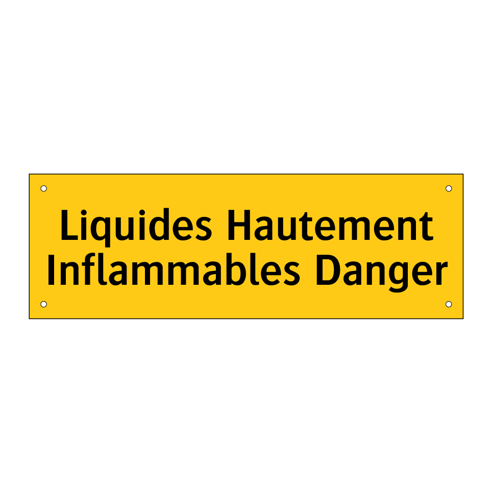 Liquides Hautement Inflammables Danger