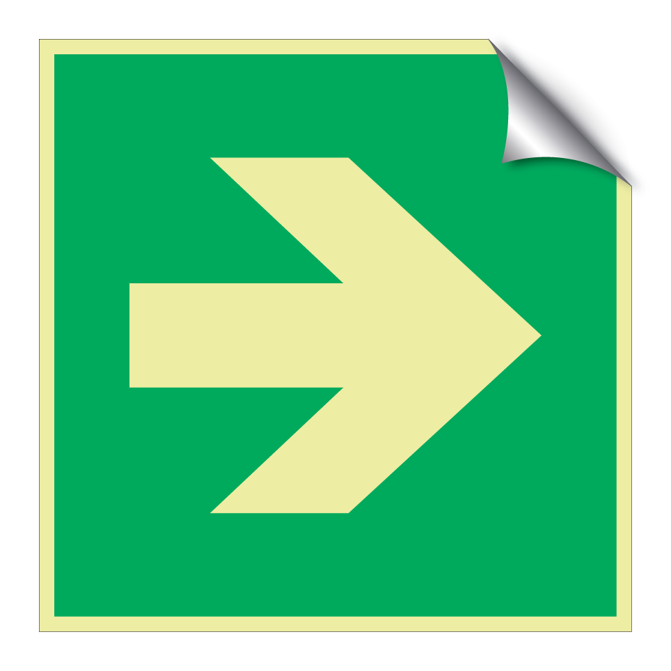 E005 Flèche de direction (angle de 90°)